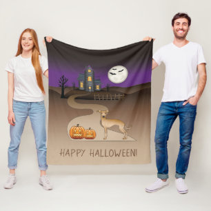 Couverture Polaire Fawn Iggy Cute Dog Et Halloween Maison Hantée