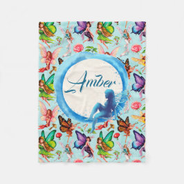 Couverture Polaire Fées personnalisées