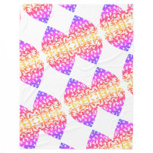 Feldenkrais Blanket - Rainbow Hearts #2