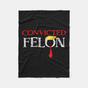 Couverture Polaire Felon Donald Trump Coupable De Le Verrouiller Dans