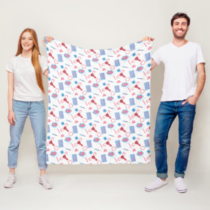 Couverture Polaire Feministe Motif de la contraception