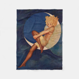 Couverture Polaire femme d'annonce de bonneterie des années 1920