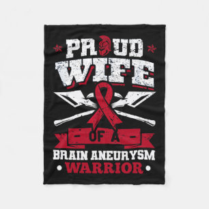 Couverture Polaire Femme D'Un Cerveau Aneurysme Guerrier Burgundy Rub