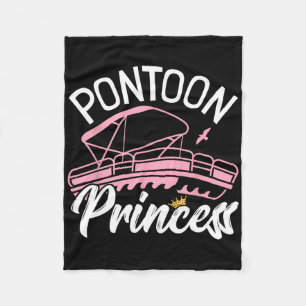 Couverture Polaire Femme Pontoon Boat Girl I Pontoon Princess Pontoon