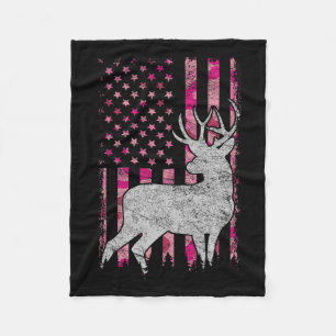Couverture Polaire Femmes Filles Patriotique Pink Camo Usa Drapeau Ch