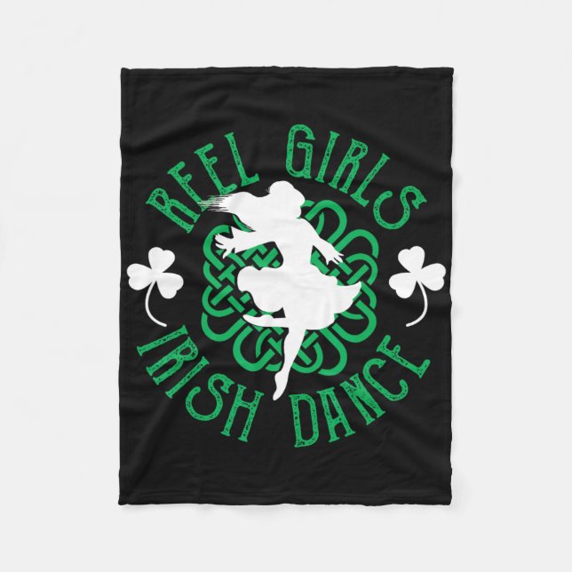 Couverture Polaire Femmes Irlandais Step Dancer Step Danser Reel Girl (Devant)
