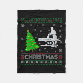 Couverture Polaire Femmes physiothérapeute Xmas Arbre éclairage laide
