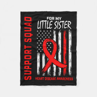 Couverture Polaire Femmes Red Little Soeur Sensibilisation aux maladi