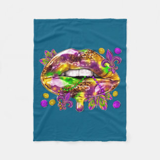 Couverture Polaire Femmes Sexy Lèvres Mardi Gras Carnaval Gros