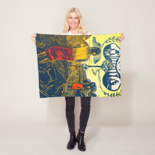 Couverture Polaire Femmes tahitiennes et Chien, Gauguin