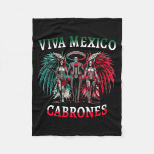 Couverture Polaire Femmes Viva Mexique Dia De Los Muertos - Jour Des