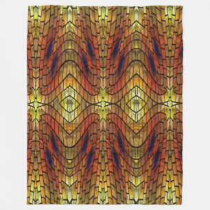 Couverture Polaire Fenêtres en verre orange jaune