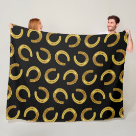 Couverture Polaire Fer à cheval d'or