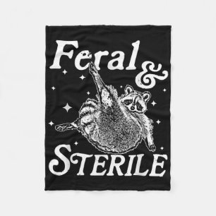 Couverture Polaire Feral Et Stérile, Funny Raccoon Meme