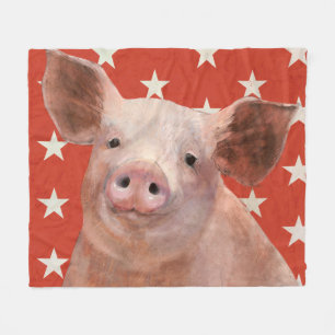 Couverture Polaire Ferme patriotique - porc