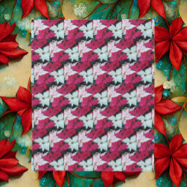 Couverture Polaire Festive vacances Poinsettias Motif