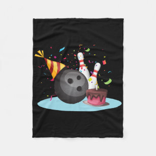 Couverture Polaire Fête d'anniversaire de bowling Bowling Party Joyeu