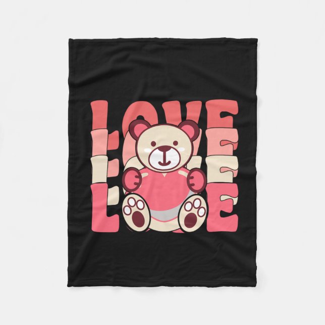 Couverture Polaire fête de la Saint-Valentin (Devant)