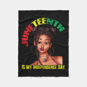 Couverture Polaire Fête de l'Indépendance États-Unis Africaine femme