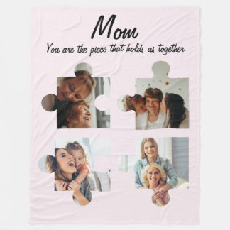 Couverture Polaire Fête des mères Cadeau personnalisé pour maman - 4 