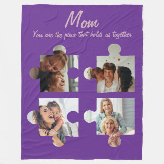 Couverture Polaire Fête des mères Cadeau personnalisé pour maman - 4 