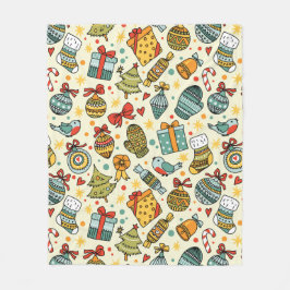 Couverture Polaire Fêtes de Noël Whimsical Festive saisonnier