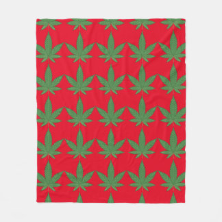 Couverture Polaire Feuille de mauvaises herbes personnalisée