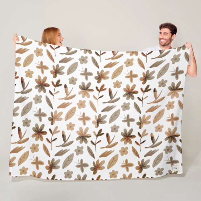 Couverture Polaire Feuilles d'automne automne automne hiver chaud Cos (En situation)