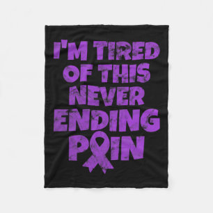 Couverture Polaire Fibromyalgie Guerrier Je suis fatigué de ne jamais