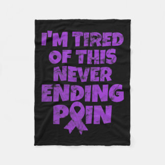 Couverture Polaire Fibromyalgie Guerrier Je suis fatigué de ne jamais