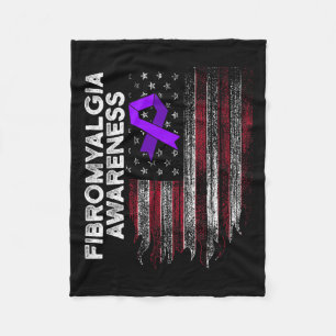 Couverture Polaire Fibromyalgie Survivant Fier Guerrier 11