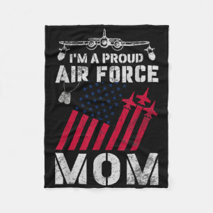 Couverture Polaire Fier Armée de l'air Maman Militaire Us Force aérie