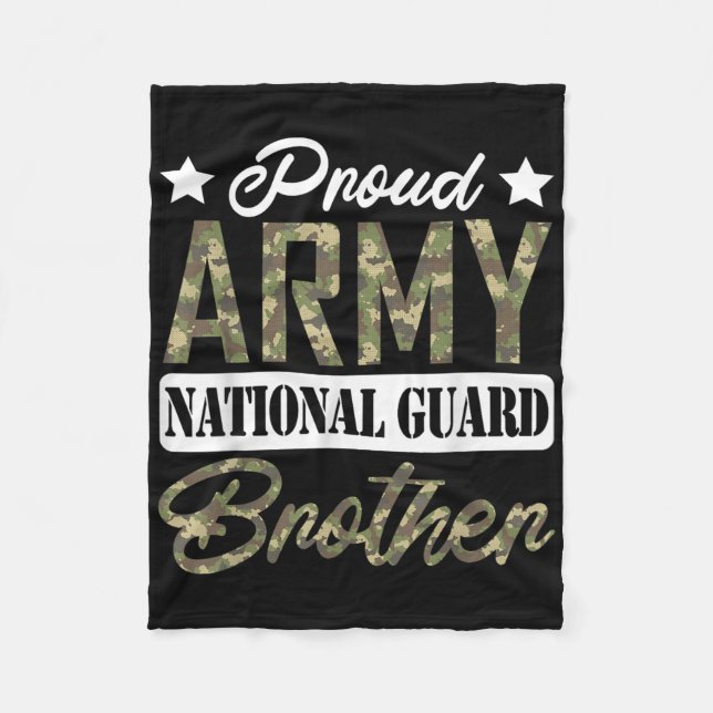 Couverture Polaire Fier Armée Garde nationale Frère Famille militaire (Devant)