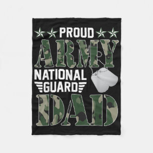 Couverture Polaire Fier Armée Garde nationale Papa Militaire Famille 