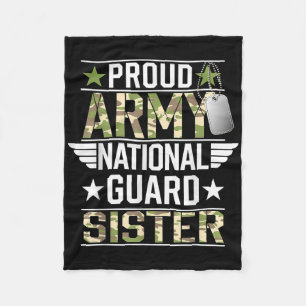 Couverture Polaire Fier Armée Garde nationale Soeur Anciens Combattan
