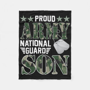 Couverture Polaire Fier Armée Garde nationale Son Famille militaire V