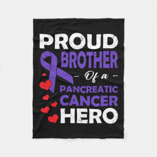 Couverture Polaire Fier Frère D'Un Héros De Cancer Pancréatique Guerr