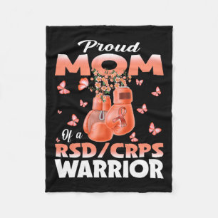 Couverture Polaire Fier Maman D'Un Rsd Crps Warrior Awareness Boxe G