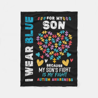 Couverture Polaire Fier papa autiste