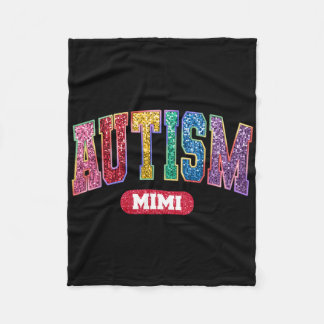 Couverture Polaire Fière Autisme Mimi Sensibilisation sur l'autisme M