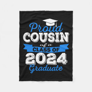 Couverture Polaire Fière Cousin De 2024 Diplômé Awesome Famille Colle