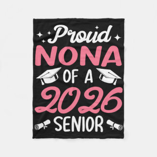 Couverture Polaire Fière Nona d'un diplômé senior 2026