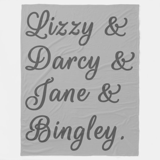 Couverture Polaire Fierté et préjugés Couples I (Devant)