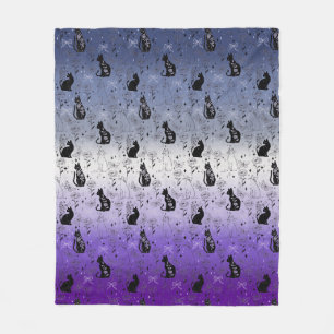 Couverture Polaire Fierté lesbienne Butch Chat Noir - Mystique Sorciè