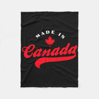 Couverture Polaire Fierté patriotique fabriquée au Canada Voyage de v