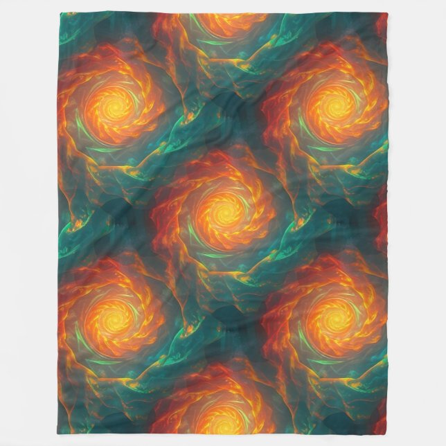 Couverture Polaire fiery fractals (Devant)