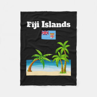 Couverture Polaire Fiji Islands Lover Travel Souvenir Fijian Flag Vac