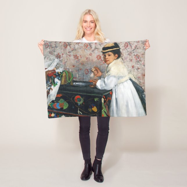 Couverture Polaire Fille dans un Casquette, Edgar Degas (En situation)