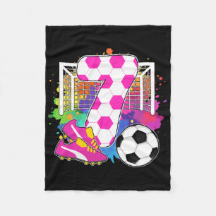 Couverture Polaire Fille de 7 ans Fête d'anniversaire 7e Anniversaire
