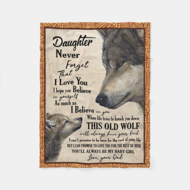 Couverture Polaire Fille Et Père Blanket (Devant)